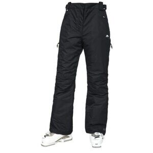 Ski Pant Sz 9/10 Black Trespass Wind/Water Proof 5 Pockets Suspenders MSRP: $179